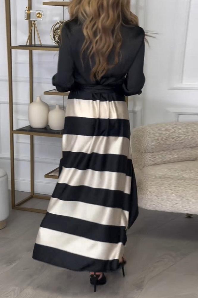 DANIELLA | ELEGANT STRIPED DRESS