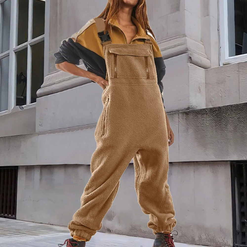 MARIE | ADJUSTABLE CORDUROY FLEECE JUMPSUIT