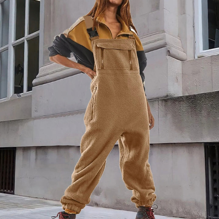 MARIE | ADJUSTABLE CORDUROY FLEECE JUMPSUIT