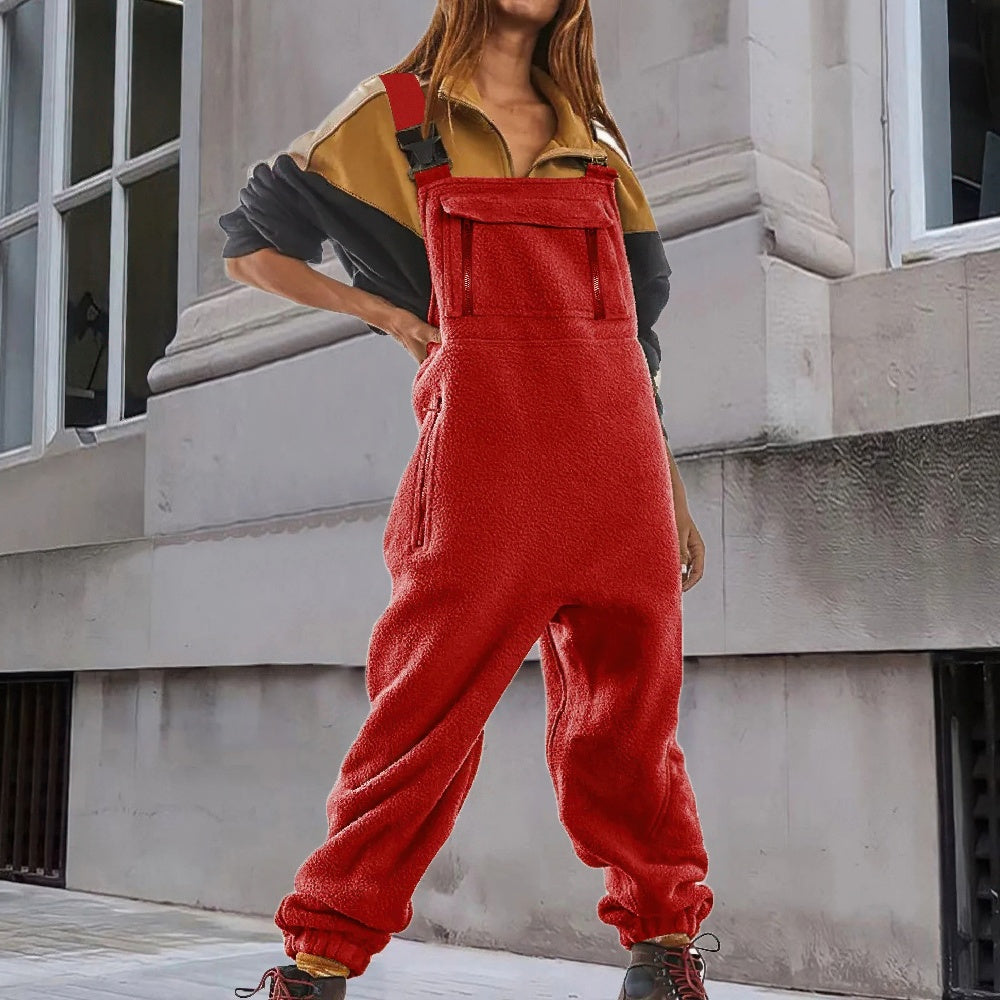 MARIE | ADJUSTABLE CORDUROY FLEECE JUMPSUIT