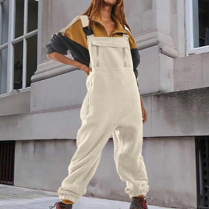 MARIE | ADJUSTABLE CORDUROY FLEECE JUMPSUIT