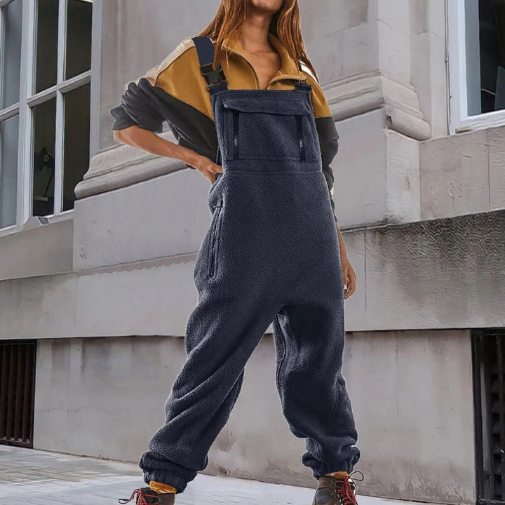 MARIE | ADJUSTABLE CORDUROY FLEECE JUMPSUIT