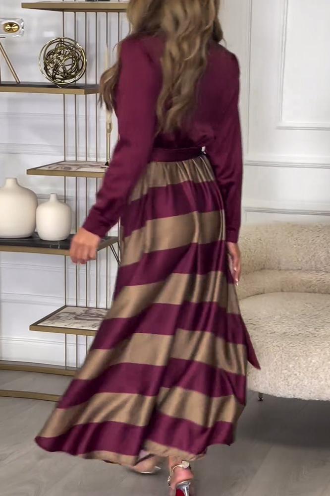 DANIELLA | ELEGANT STRIPED DRESS