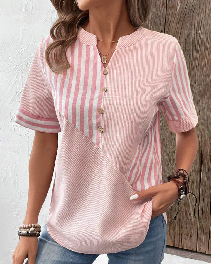 ELSIE | ELEGANT STRIPED BLOUSE