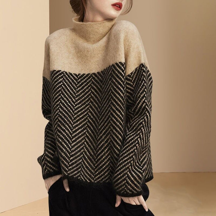 JULIETTE | CONTRAST WARM SWEATER