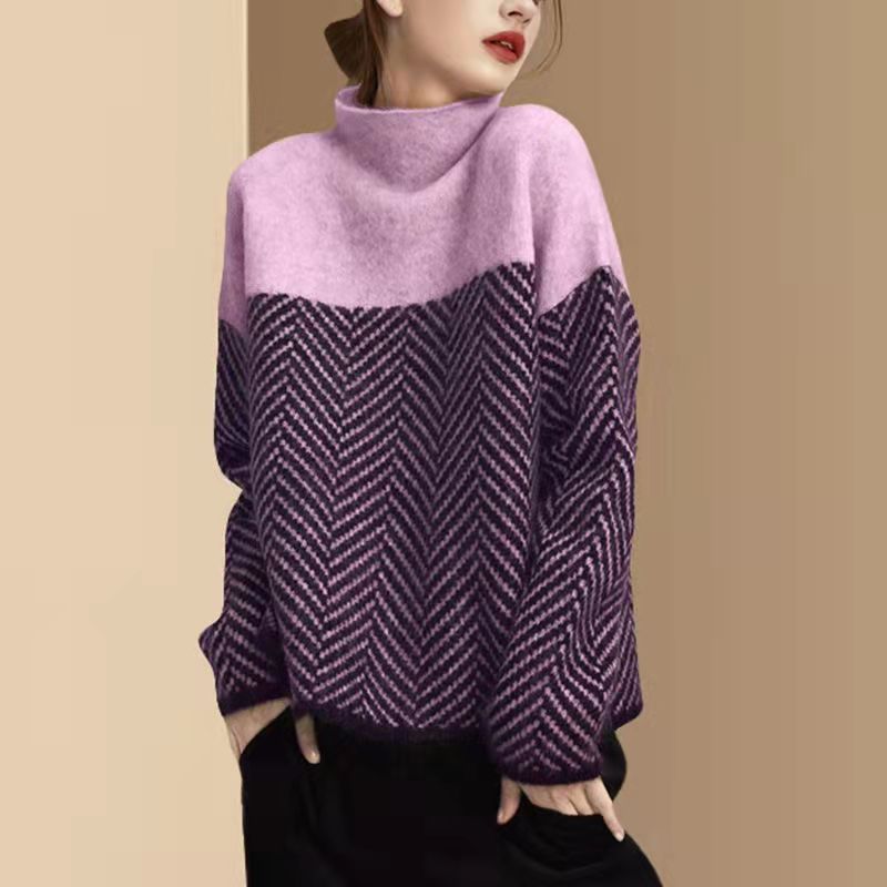 JULIETTE | CONTRAST WARM SWEATER