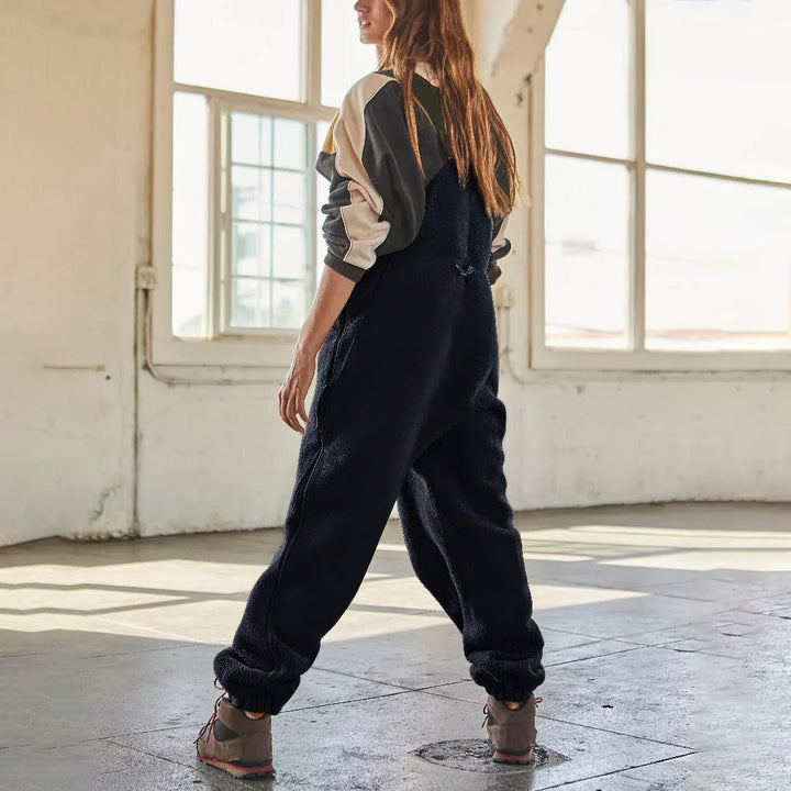 MARIE | ADJUSTABLE CORDUROY FLEECE JUMPSUIT