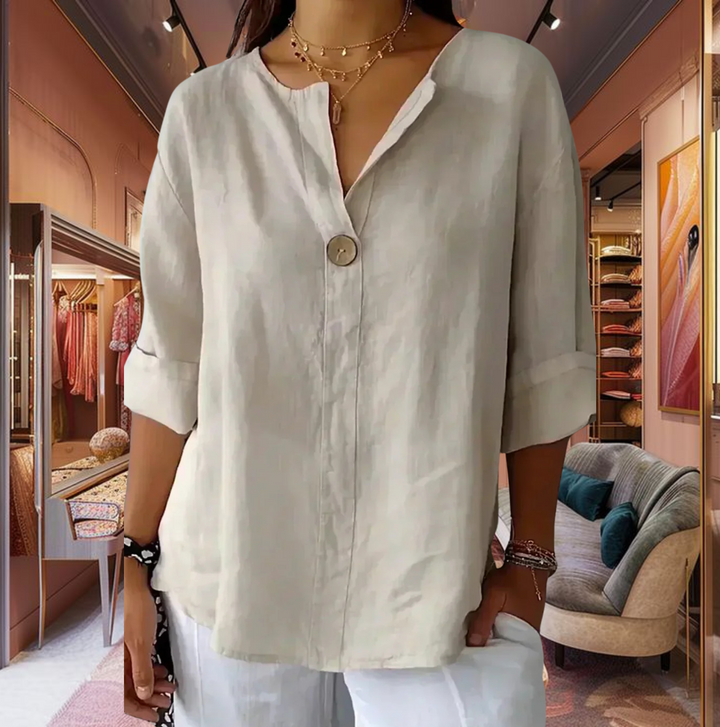 CAMILA | CASUAL V-NECK BLOUSE