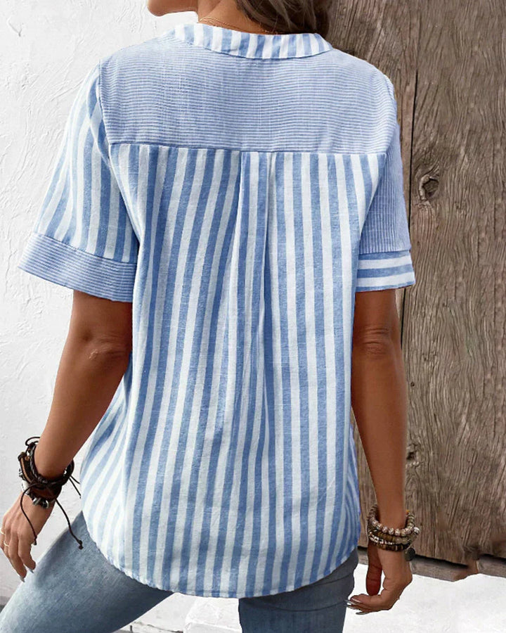 ELSIE | ELEGANT STRIPED BLOUSE